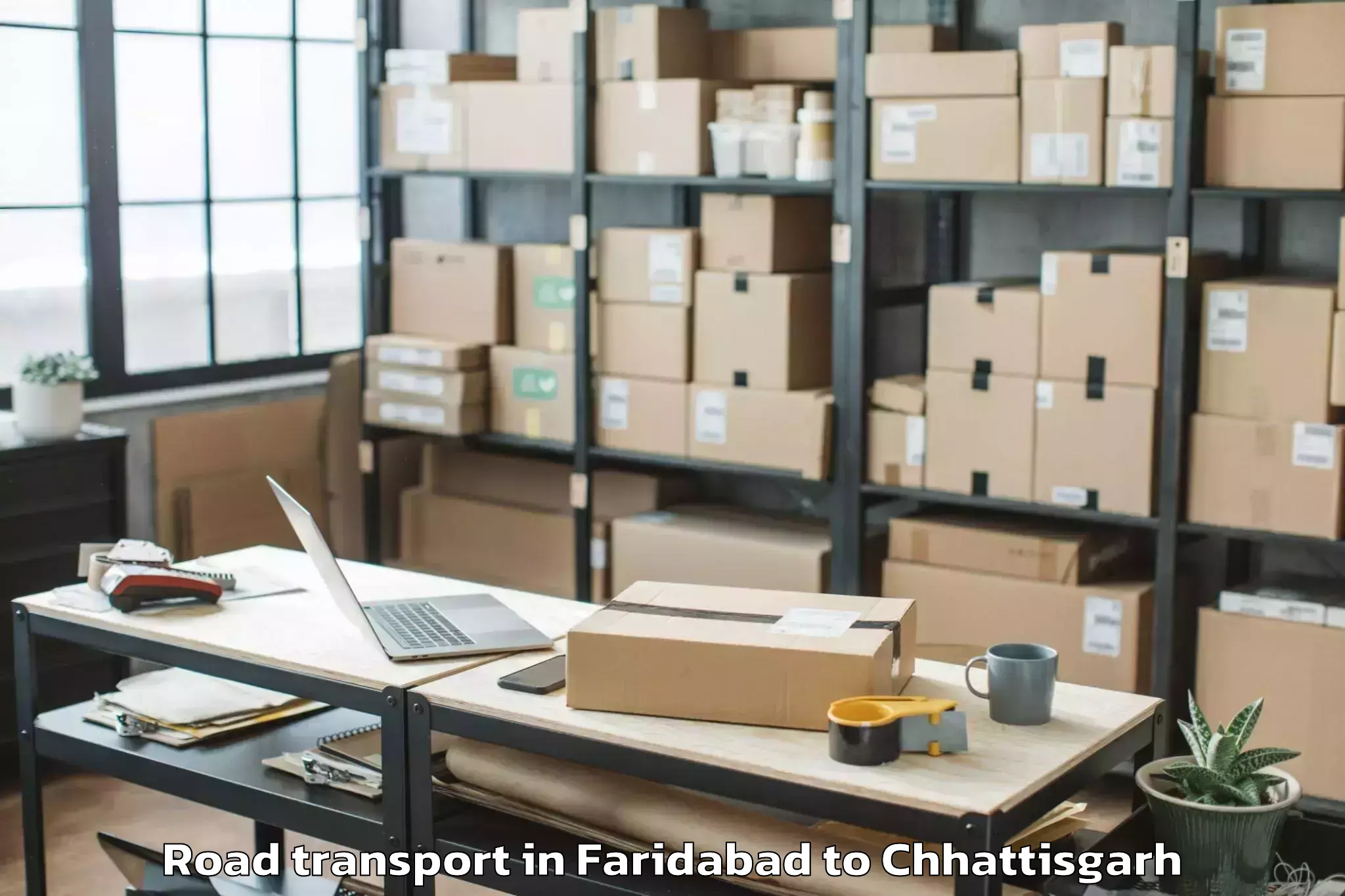 Get Faridabad to Dharamjaigarh Road Transport